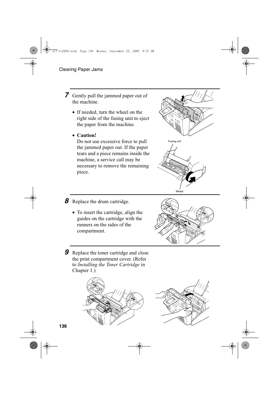 Sharp FO-2950M User Manual | Page 138 / 152