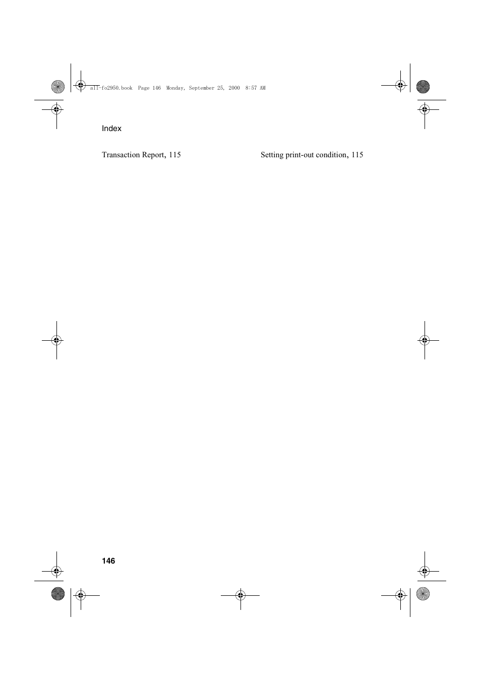 Sharp FO-2950M User Manual | Page 148 / 152