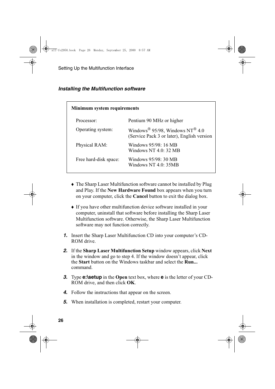 Sharp FO-2950M User Manual | Page 28 / 152