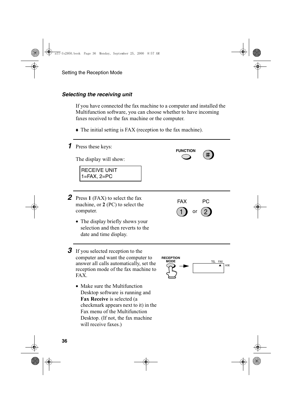 Sharp FO-2950M User Manual | Page 38 / 152