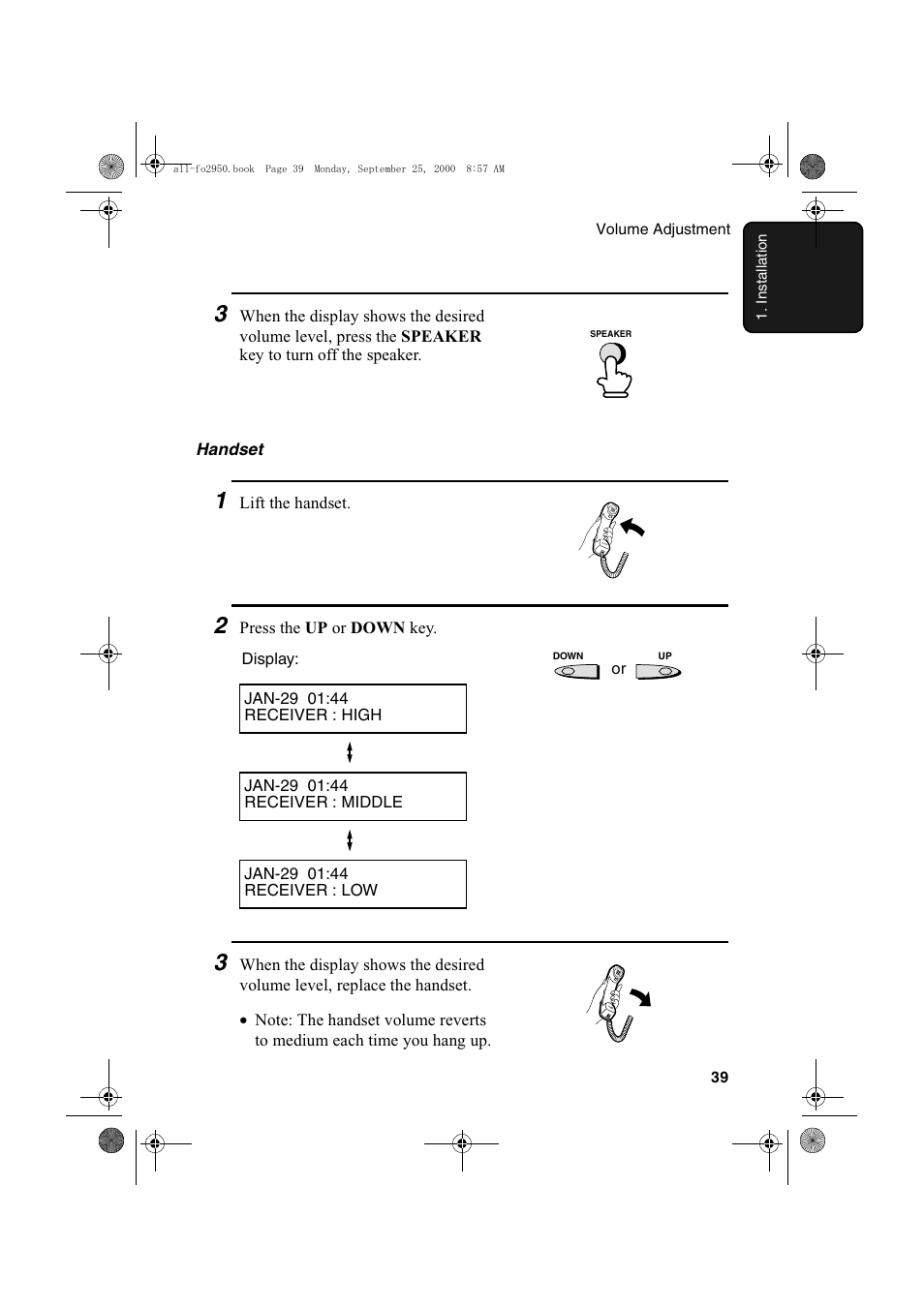 Sharp FO-2950M User Manual | Page 41 / 152