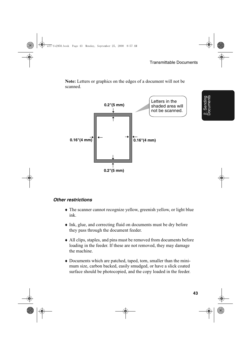 Sharp FO-2950M User Manual | Page 45 / 152