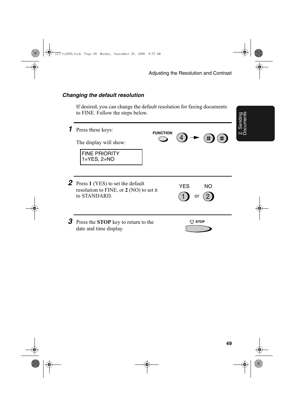 Sharp FO-2950M User Manual | Page 51 / 152
