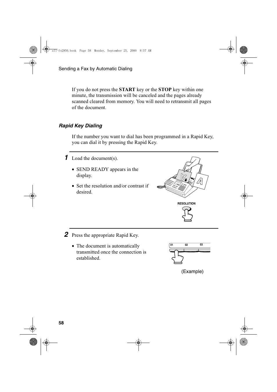 Sharp FO-2950M User Manual | Page 60 / 152