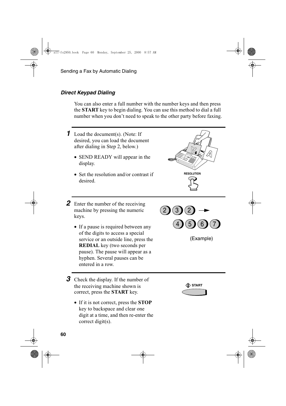 Sharp FO-2950M User Manual | Page 62 / 152