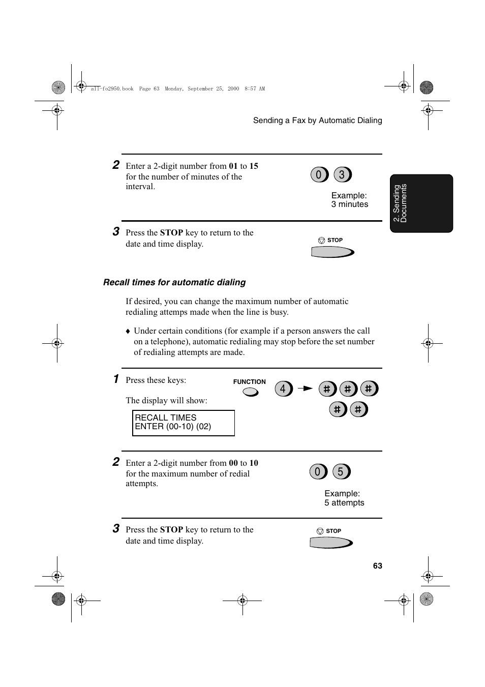 Sharp FO-2950M User Manual | Page 65 / 152