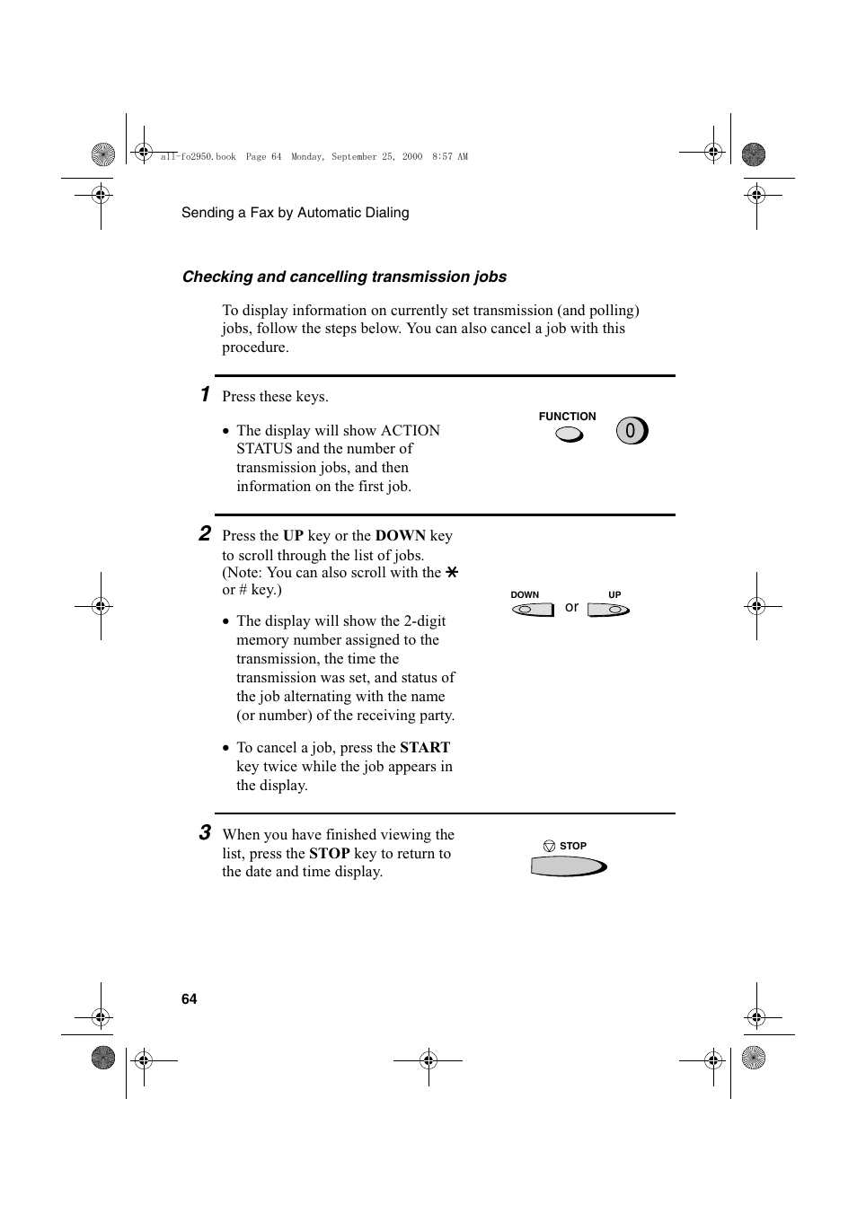 Sharp FO-2950M User Manual | Page 66 / 152