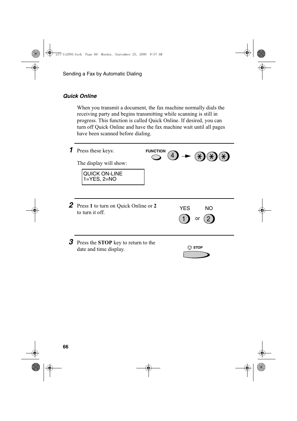 Sharp FO-2950M User Manual | Page 68 / 152