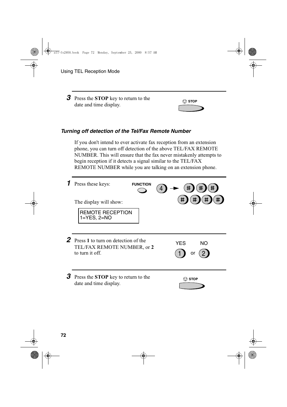 Sharp FO-2950M User Manual | Page 74 / 152