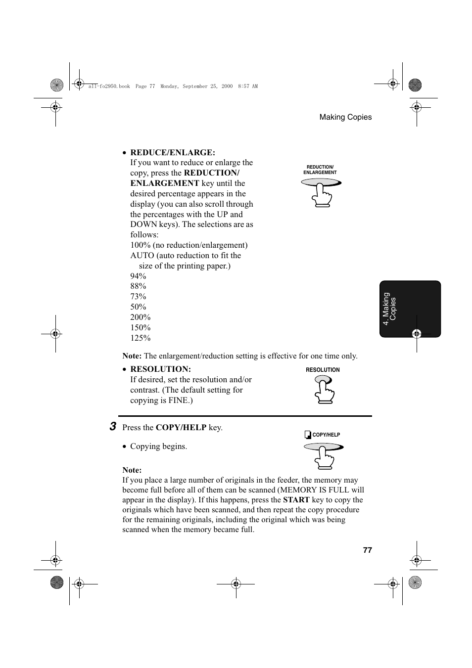 Sharp FO-2950M User Manual | Page 79 / 152