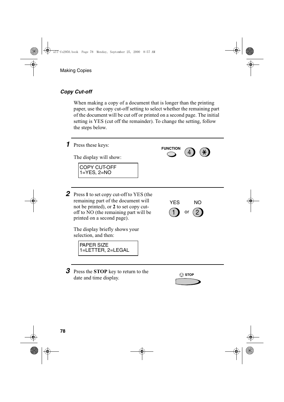 Sharp FO-2950M User Manual | Page 80 / 152