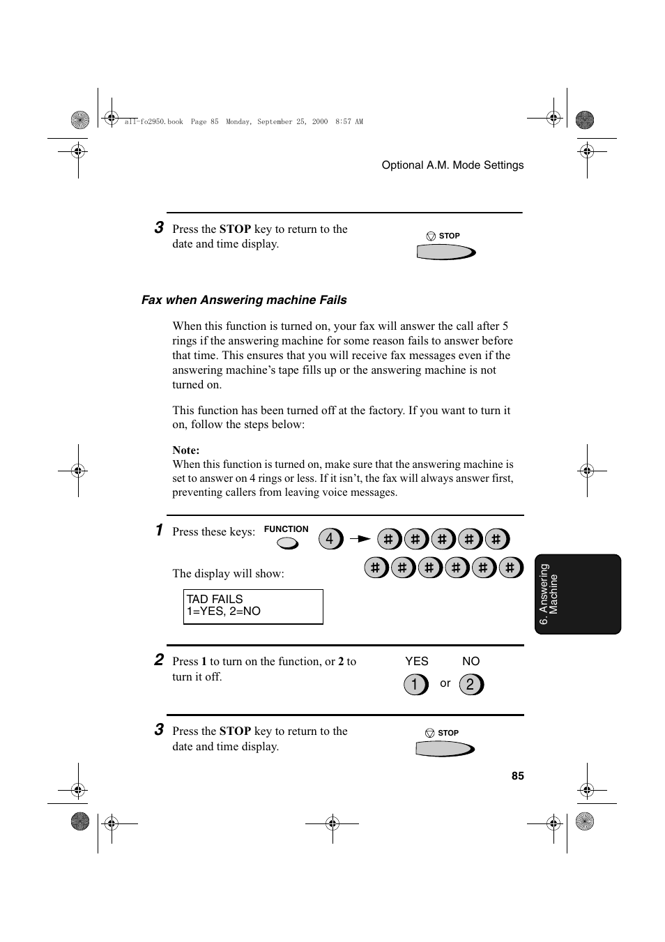 Sharp FO-2950M User Manual | Page 87 / 152