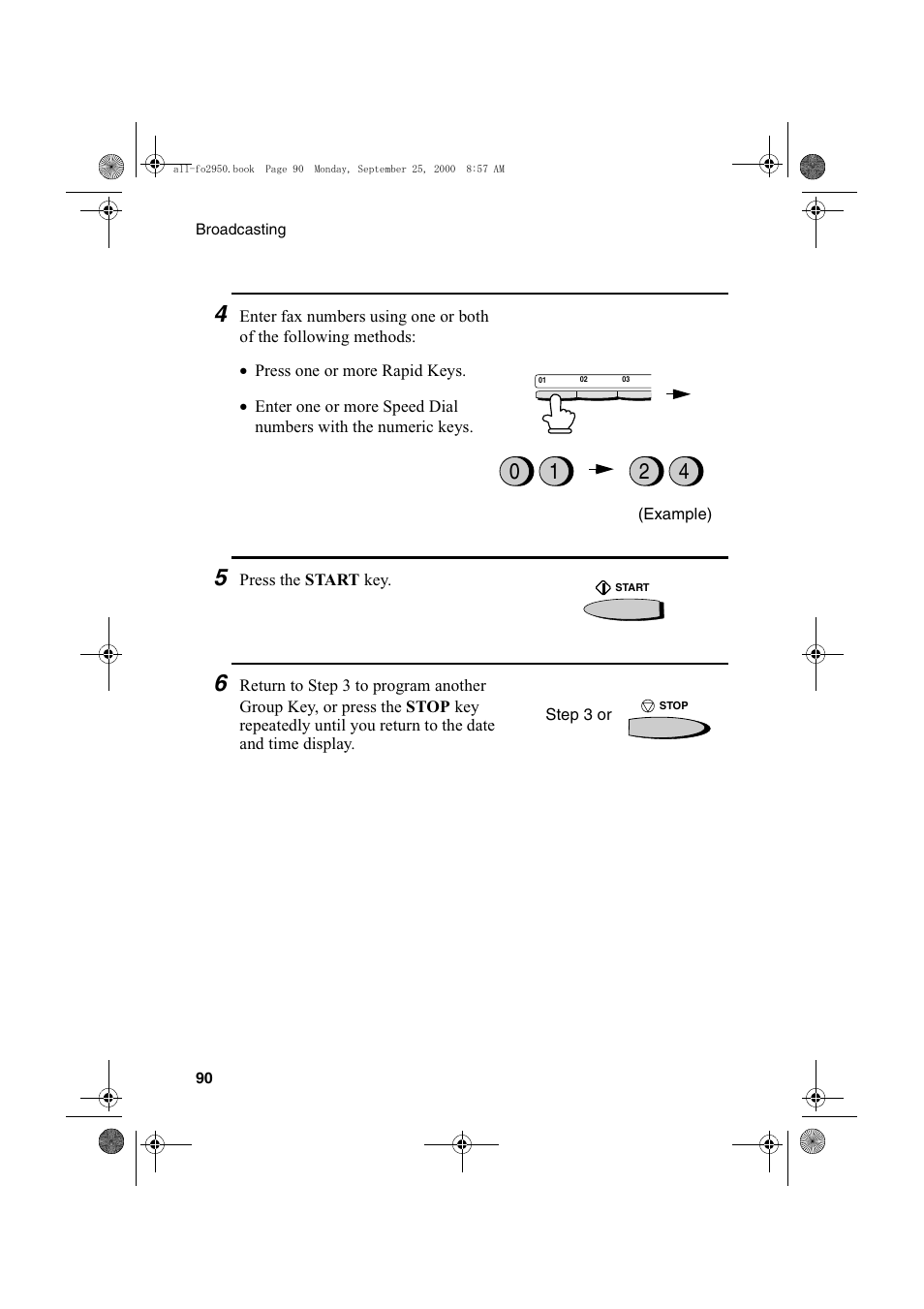 Sharp FO-2950M User Manual | Page 92 / 152