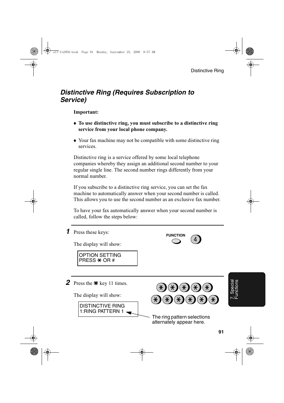 Sharp FO-2950M User Manual | Page 93 / 152