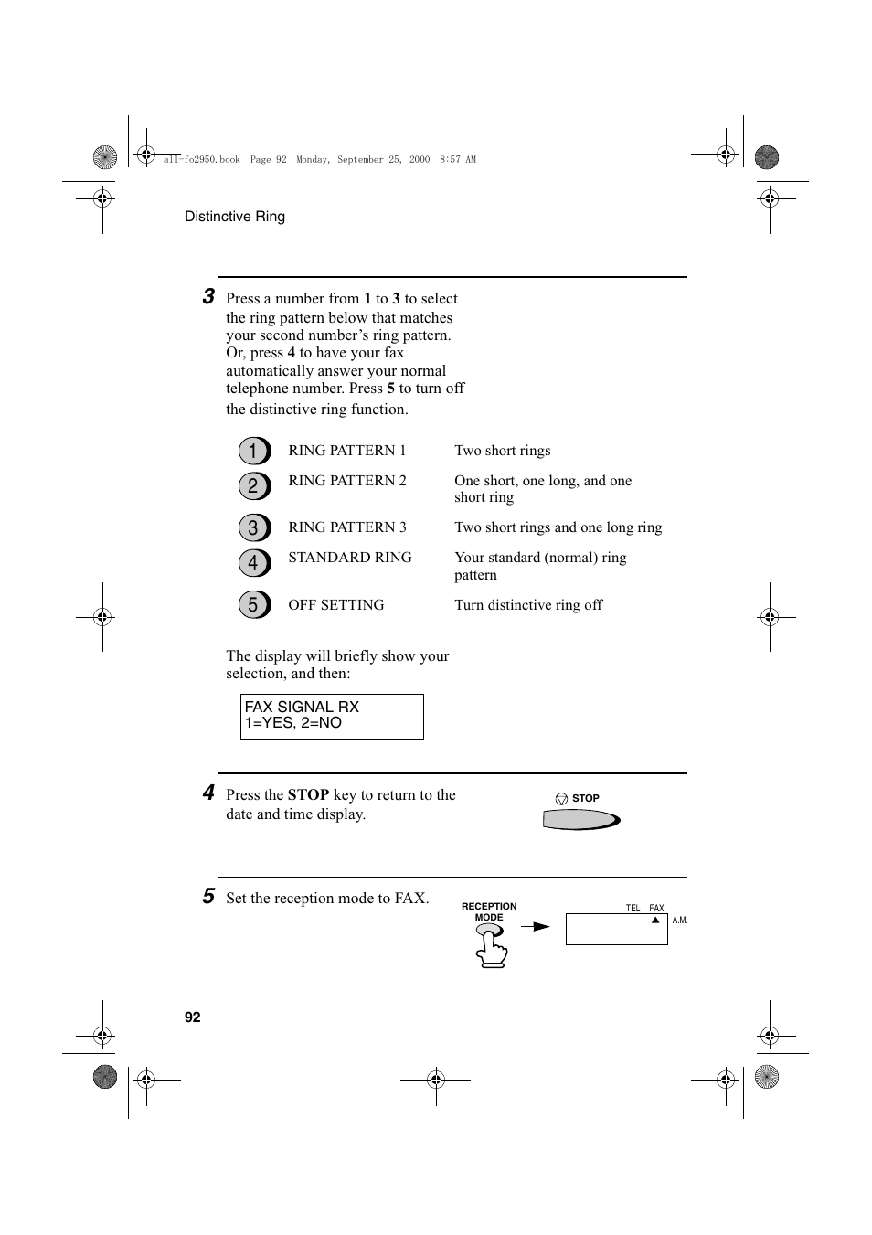 Sharp FO-2950M User Manual | Page 94 / 152