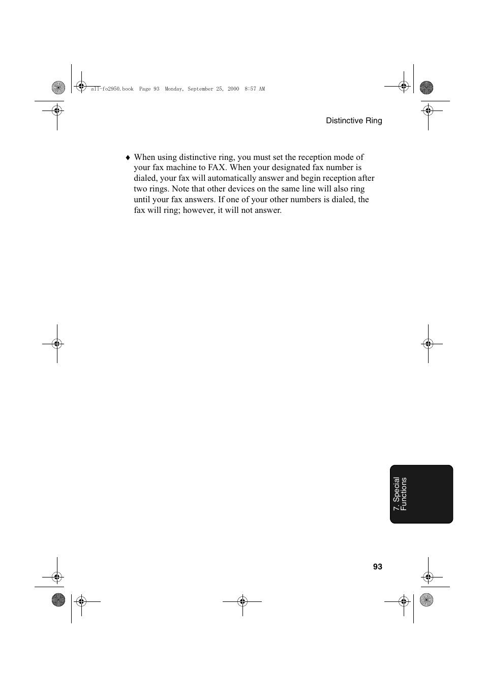 Sharp FO-2950M User Manual | Page 95 / 152