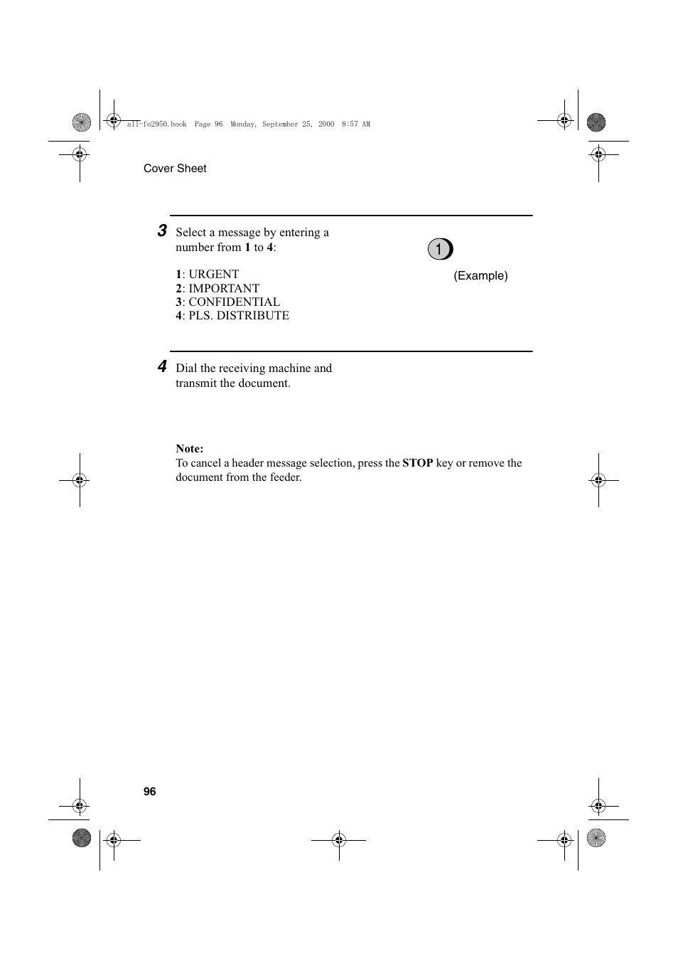 Sharp FO-2950M User Manual | Page 98 / 152