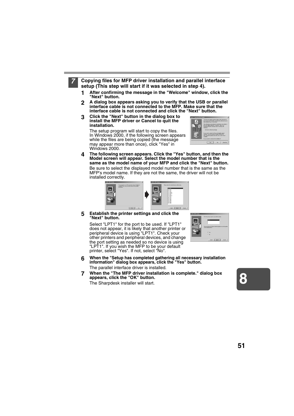 Sharp DIGITAL LASER COPIER/PRINTER AR-153E User Manual | Page 53 / 121