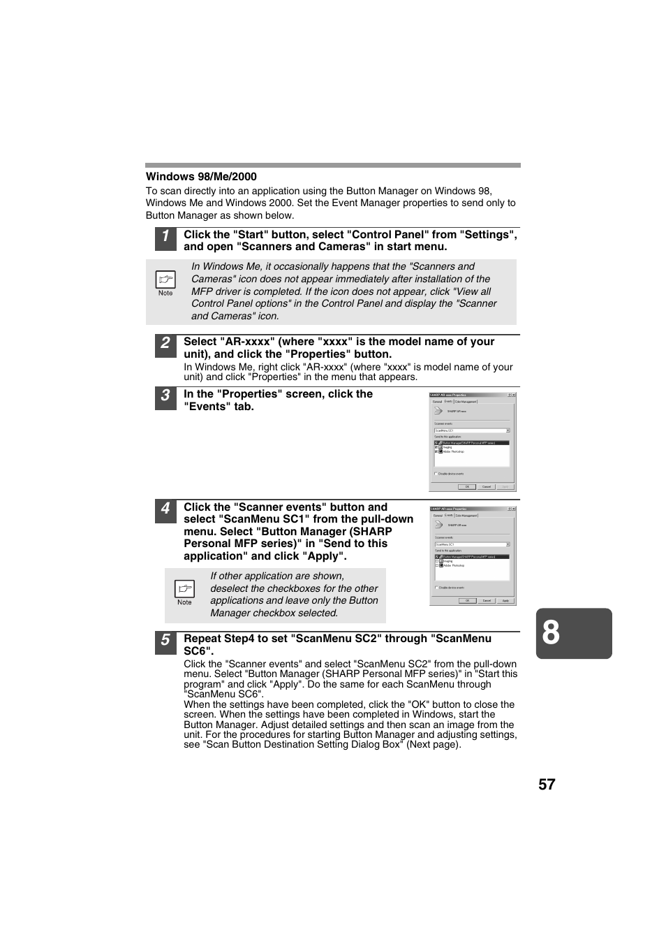Sharp DIGITAL LASER COPIER/PRINTER AR-153E User Manual | Page 59 / 121