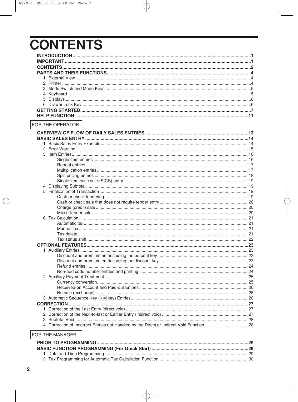 Sharp TINSZ2601RCZZ User Manual | Page 4 / 120