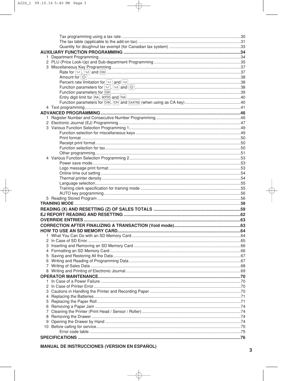 Sharp TINSZ2601RCZZ User Manual | Page 5 / 120