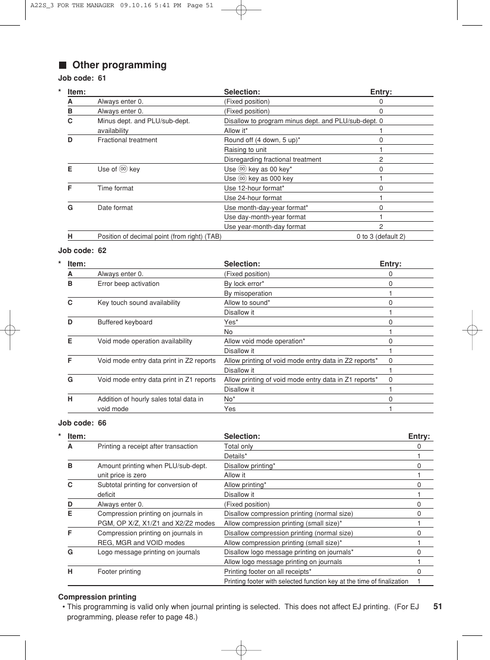 Other programming | Sharp TINSZ2601RCZZ User Manual | Page 53 / 120