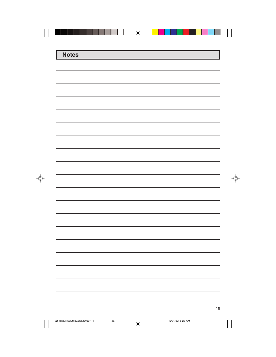 Sharp 32N S400 User Manual | Page 45 / 48