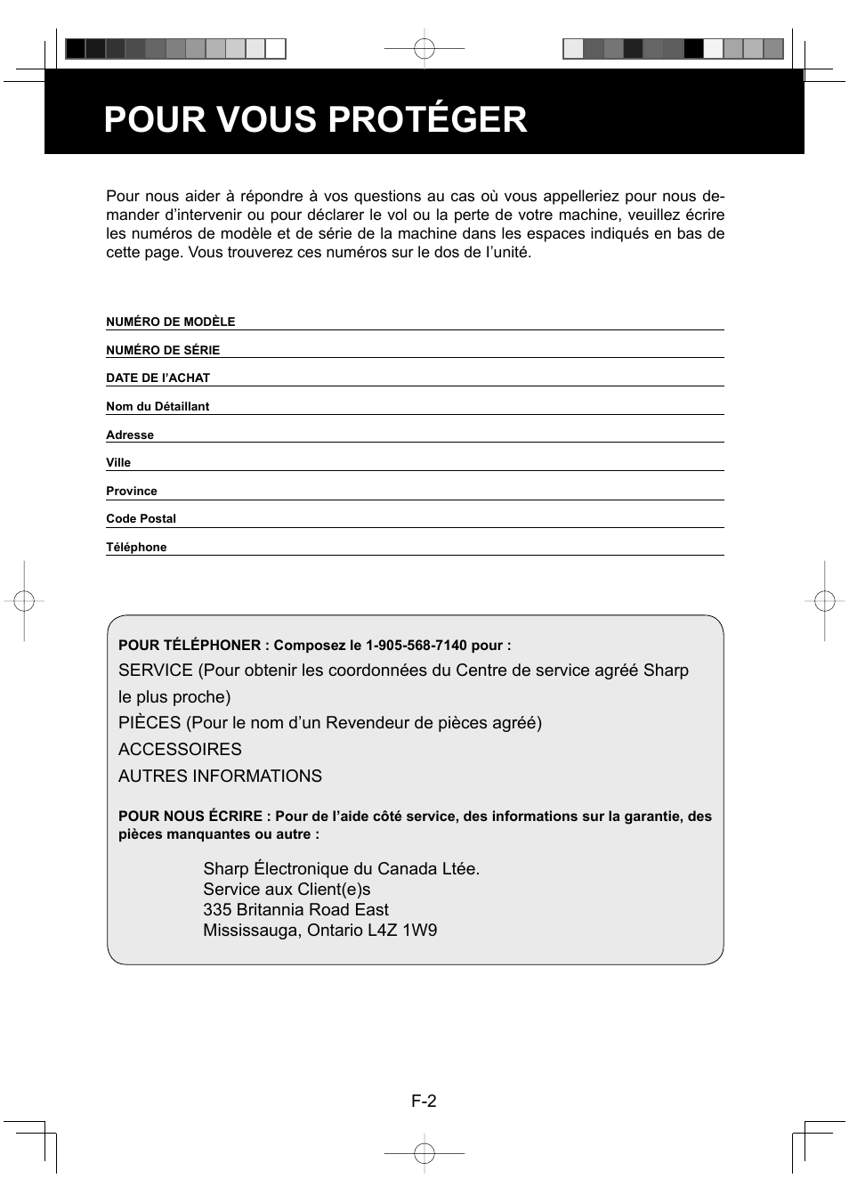 Pour vous protéger | Sharp Air Purifier with Humidifying Function KC-830U User Manual | Page 24 / 56