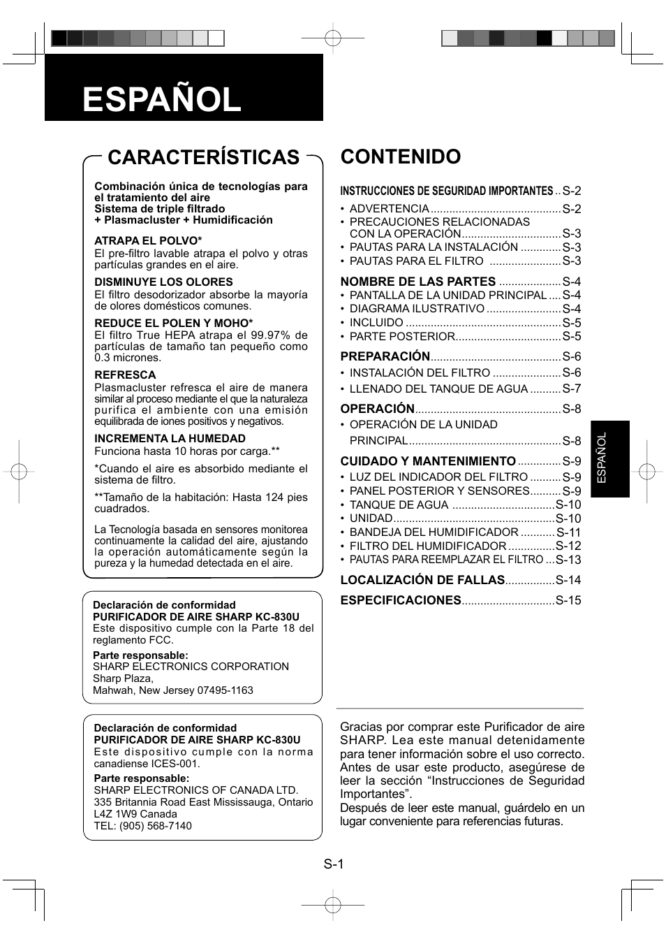 Sharp Air Purifier with Humidifying Function KC-830U User Manual | Page 41 / 56