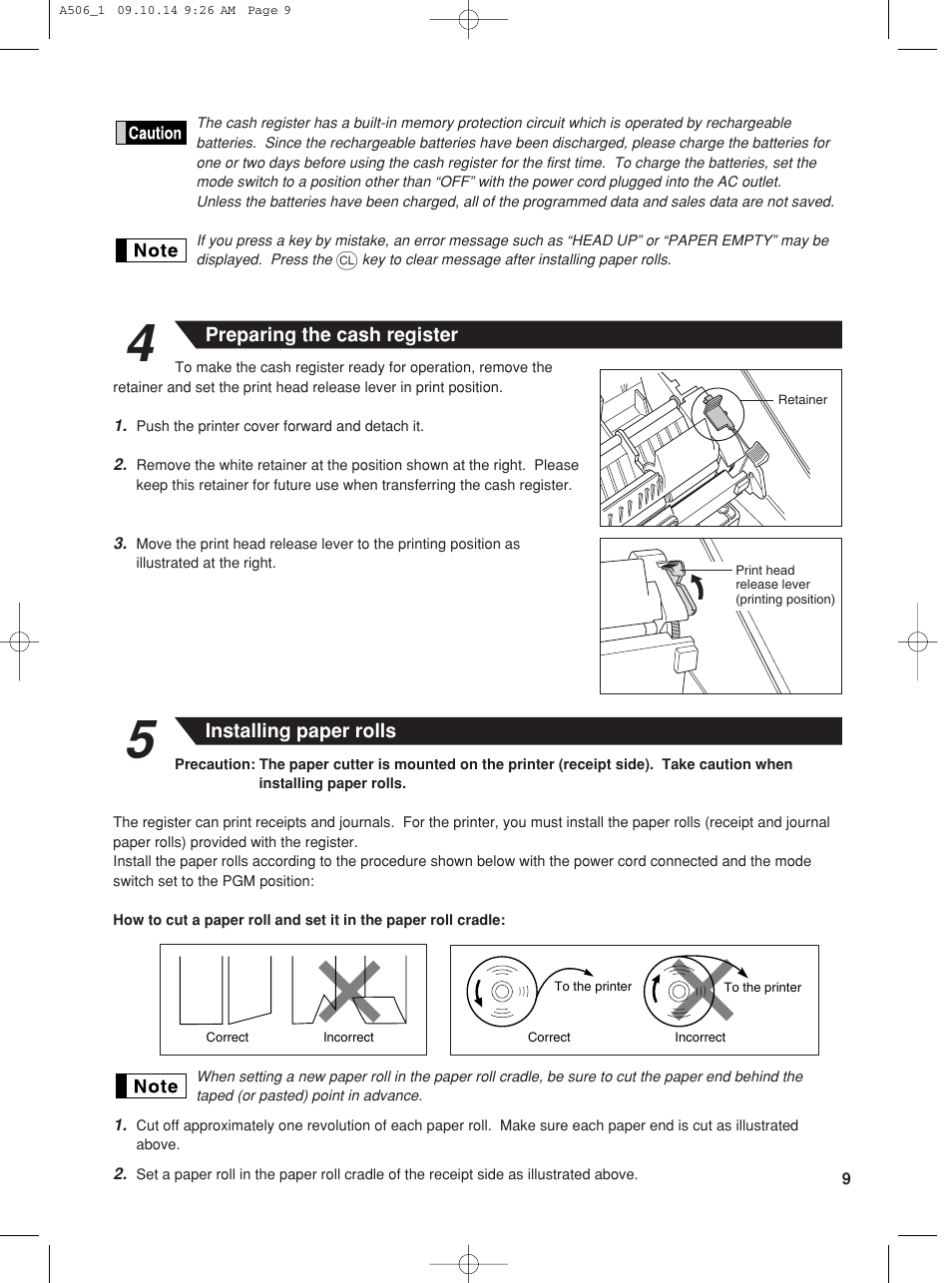 Sharp XE-A506 User Manual | Page 11 / 132