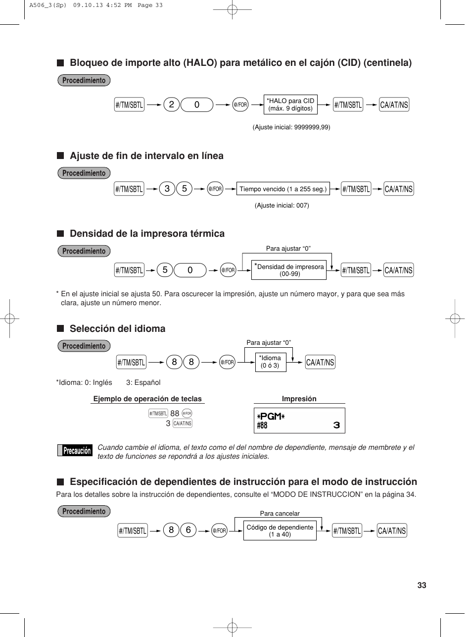 S 50 | Sharp XE-A506 User Manual | Page 117 / 132