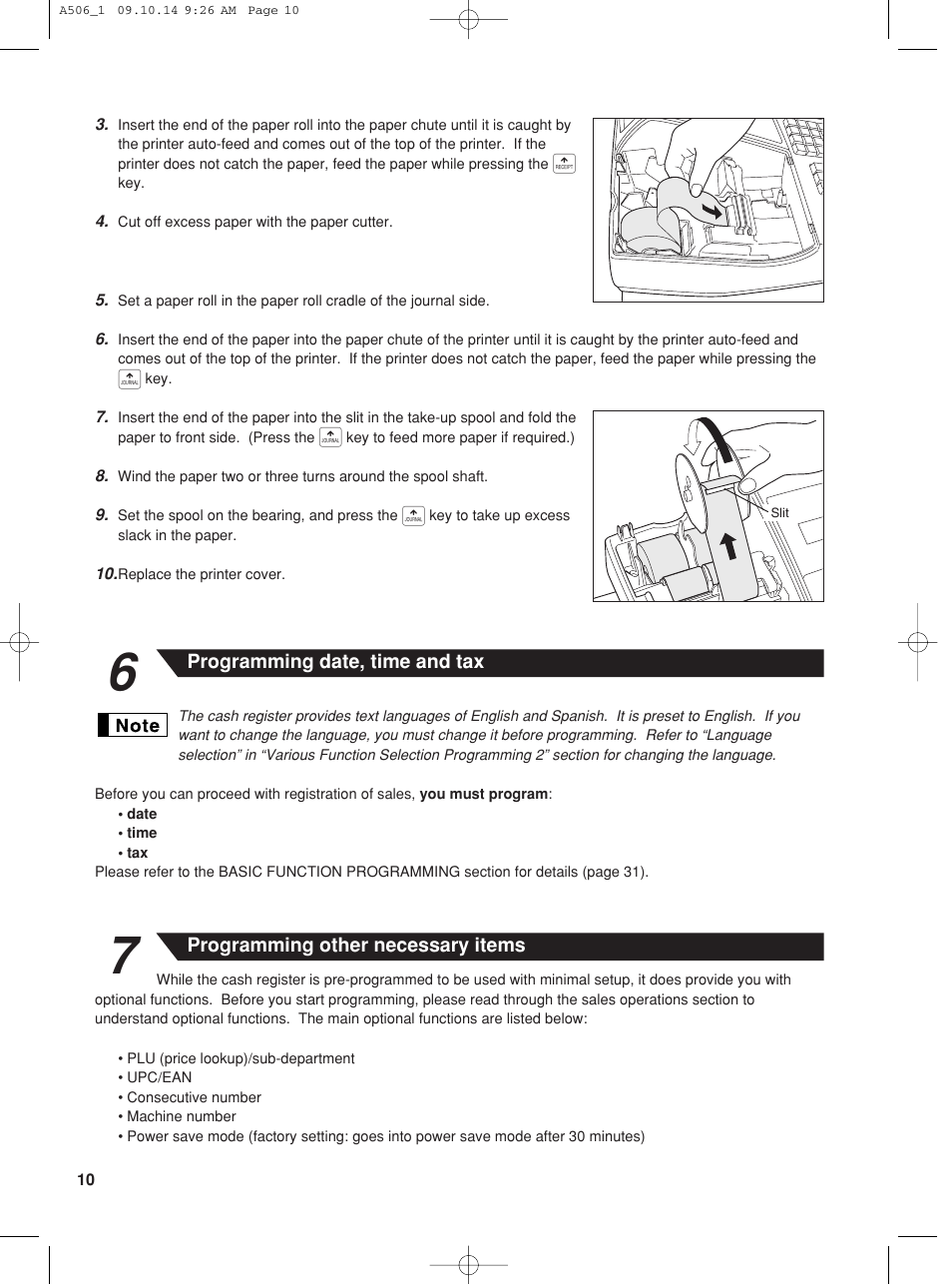 Sharp XE-A506 User Manual | Page 12 / 132