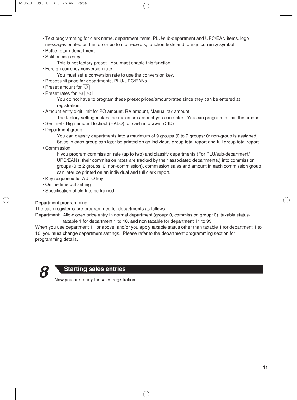 Sharp XE-A506 User Manual | Page 13 / 132