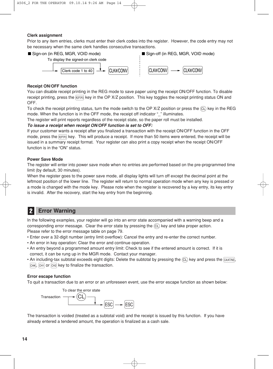 Sharp XE-A506 User Manual | Page 16 / 132