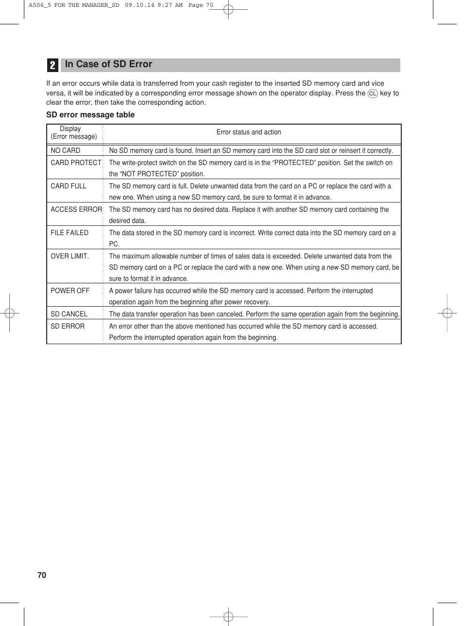 Sharp XE-A506 User Manual | Page 72 / 132