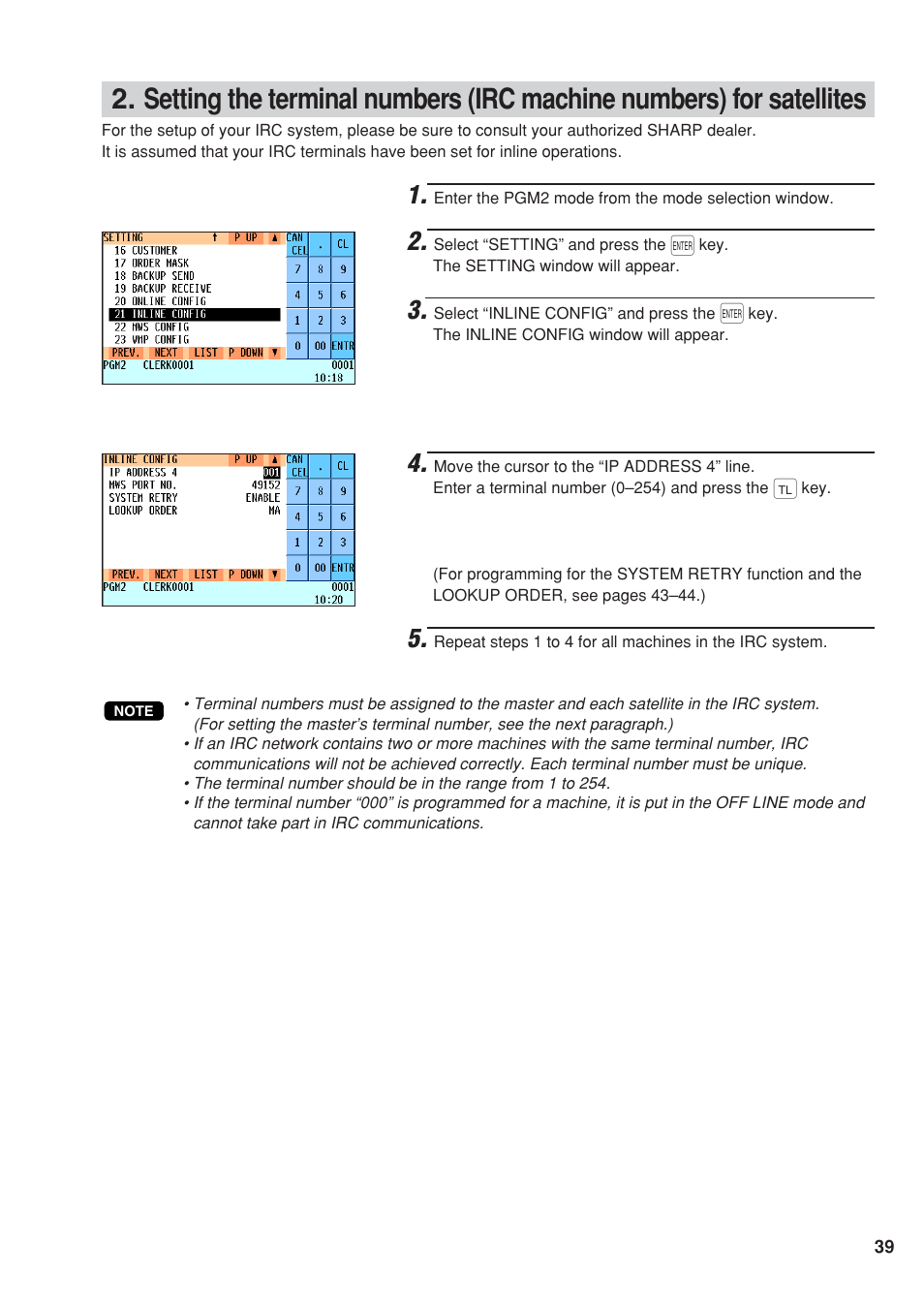 Sharp UP-820F User Manual | Page 41 / 68