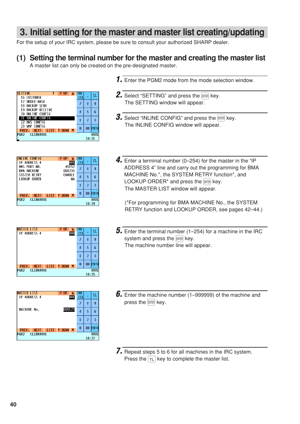 Sharp UP-820F User Manual | Page 42 / 68