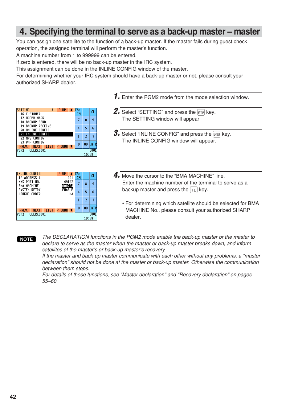 Sharp UP-820F User Manual | Page 44 / 68