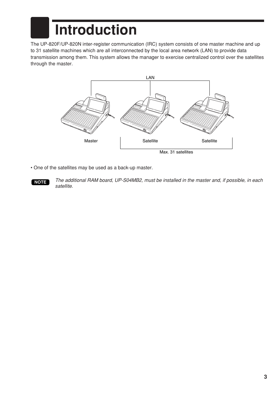 Introduction | Sharp UP-820F User Manual | Page 5 / 68