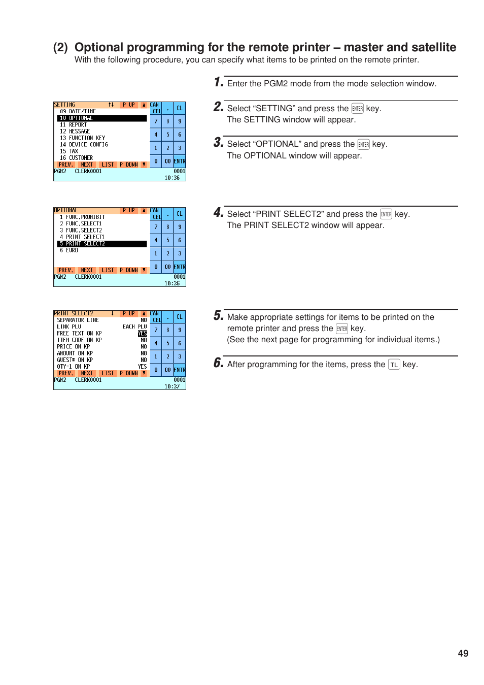 Sharp UP-820F User Manual | Page 51 / 68