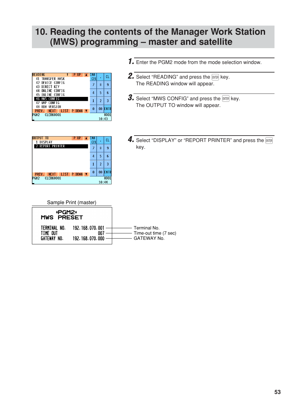 Sharp UP-820F User Manual | Page 55 / 68