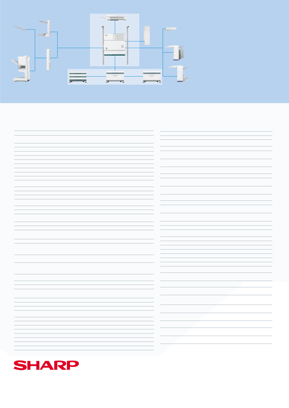 Options, Specifications | Sharp AR-M450U User Manual | Page 6 / 6