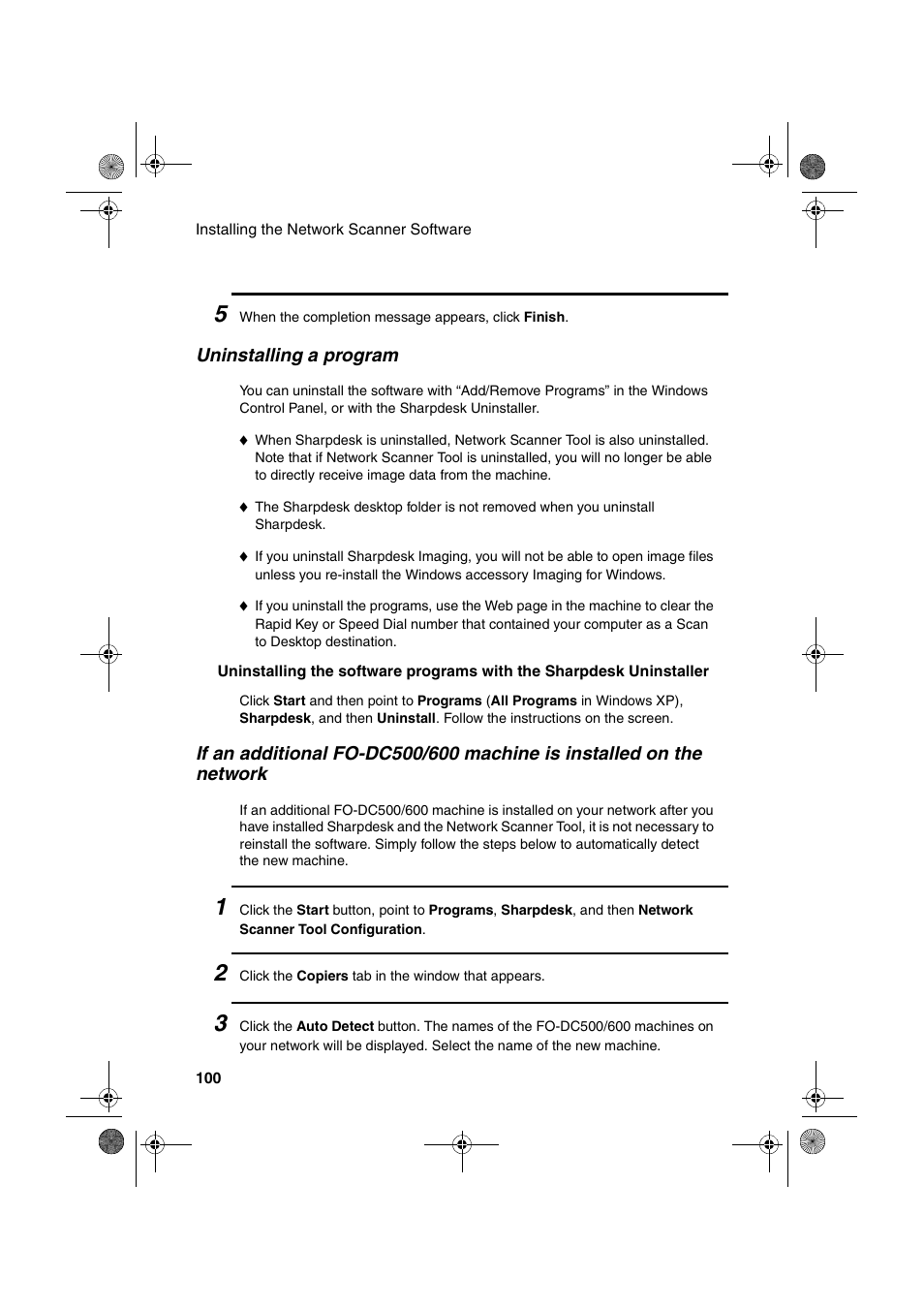 Sharp FODC600 User Manual | Page 102 / 220