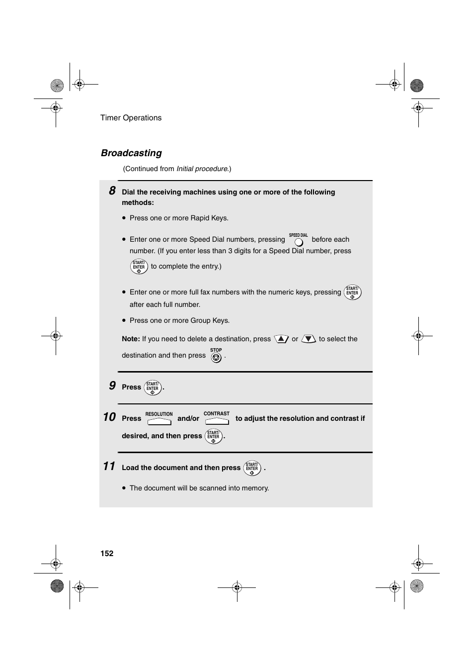 Broadcasting | Sharp FODC600 User Manual | Page 154 / 220