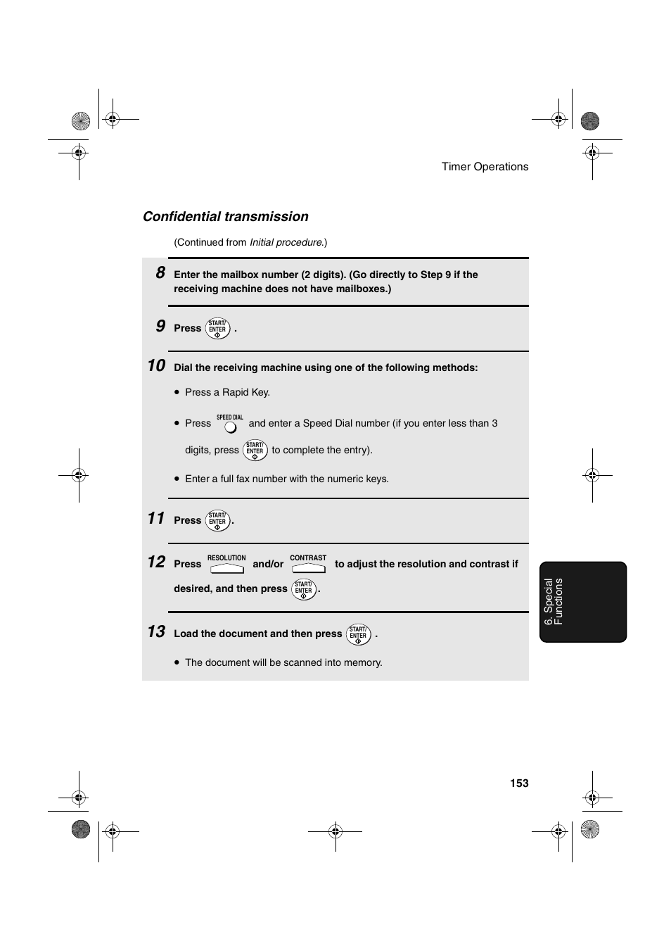 Confidential transmission | Sharp FODC600 User Manual | Page 155 / 220