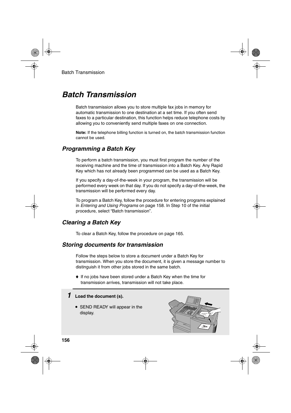 Batch transmission | Sharp FODC600 User Manual | Page 158 / 220