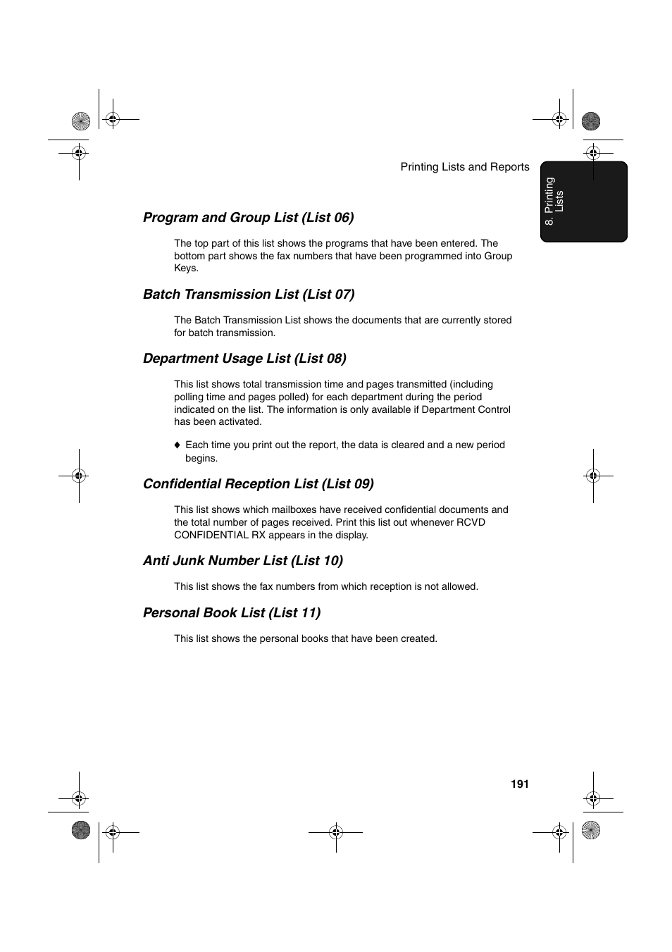 Sharp FODC600 User Manual | Page 193 / 220