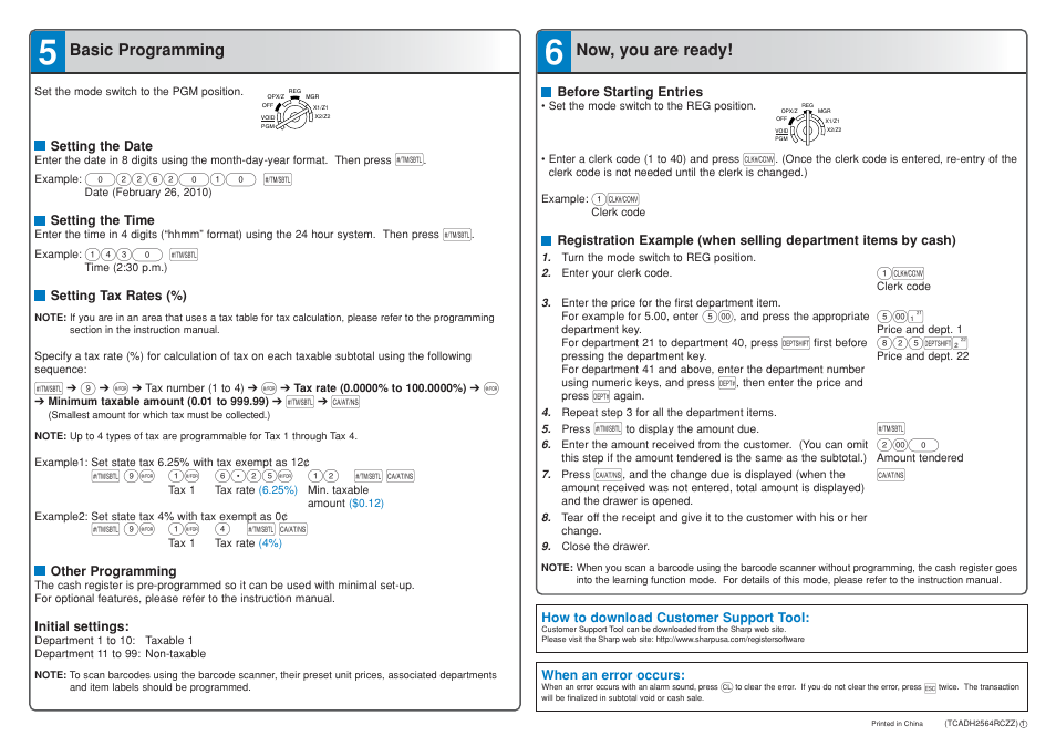 Sharp TCADH2564RCZZ User Manual | Page 2 / 2