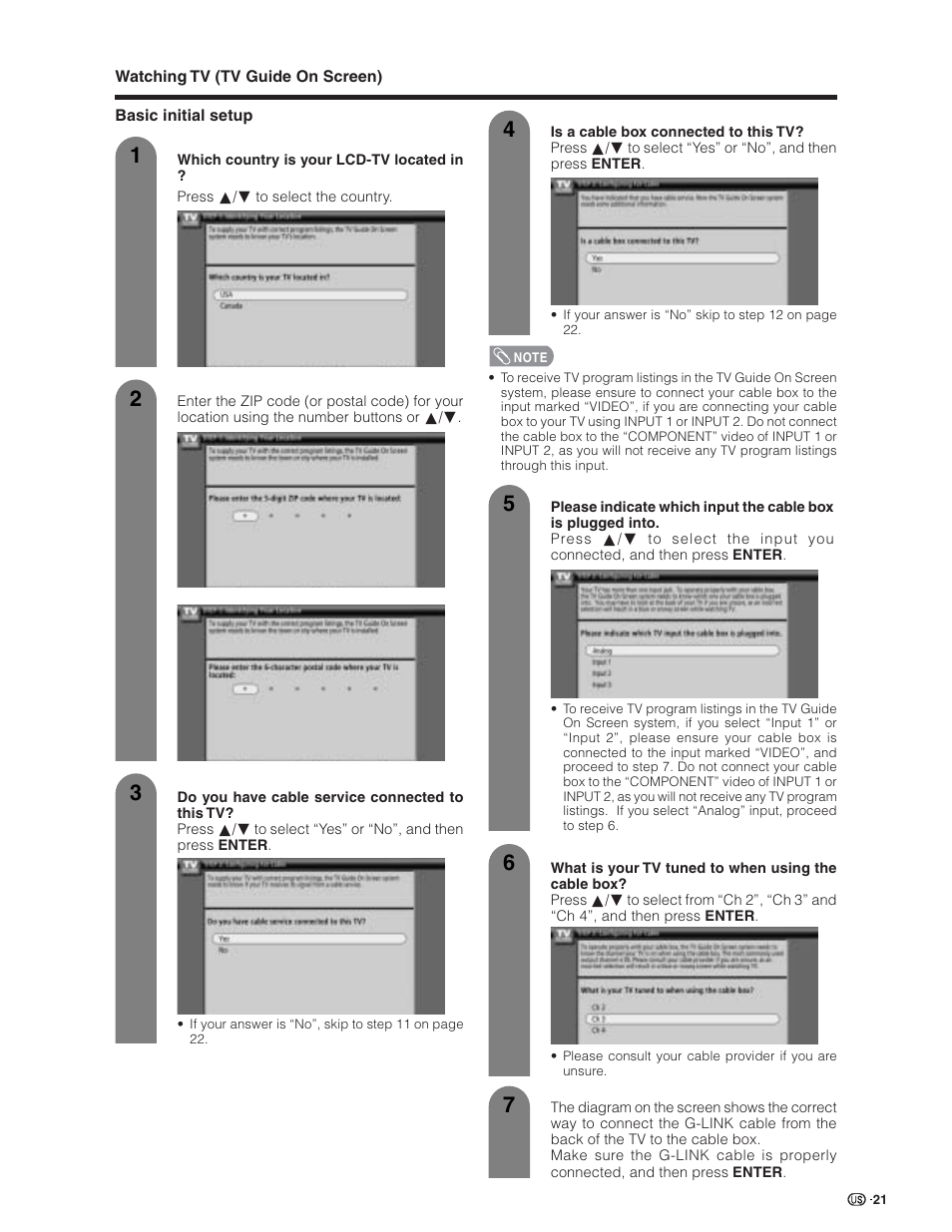 Sharp Aquos LC 32D7U User Manual | Page 22 / 101