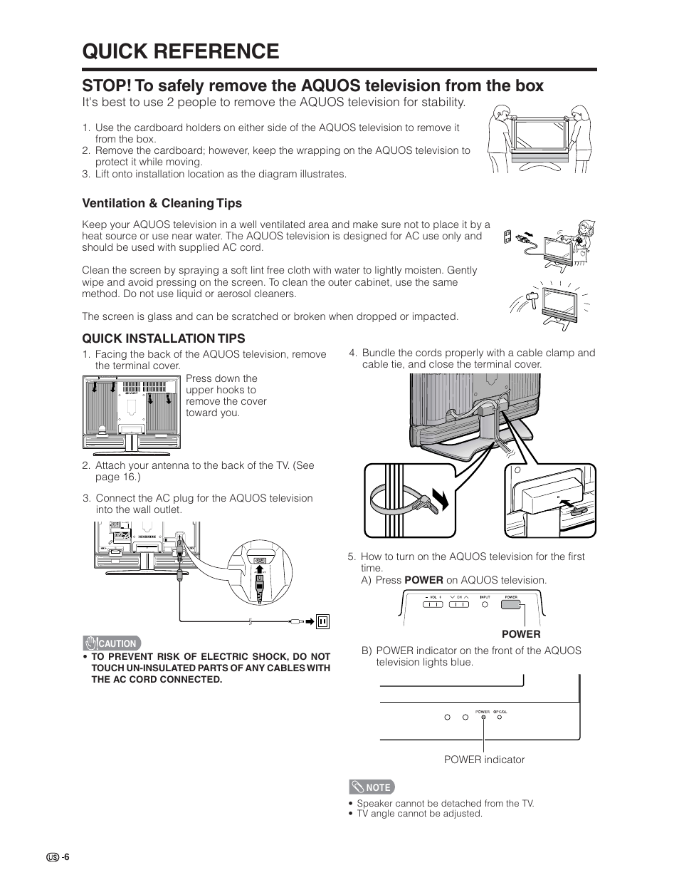 Quick reference | Sharp Aquos LC 32D7U User Manual | Page 7 / 101